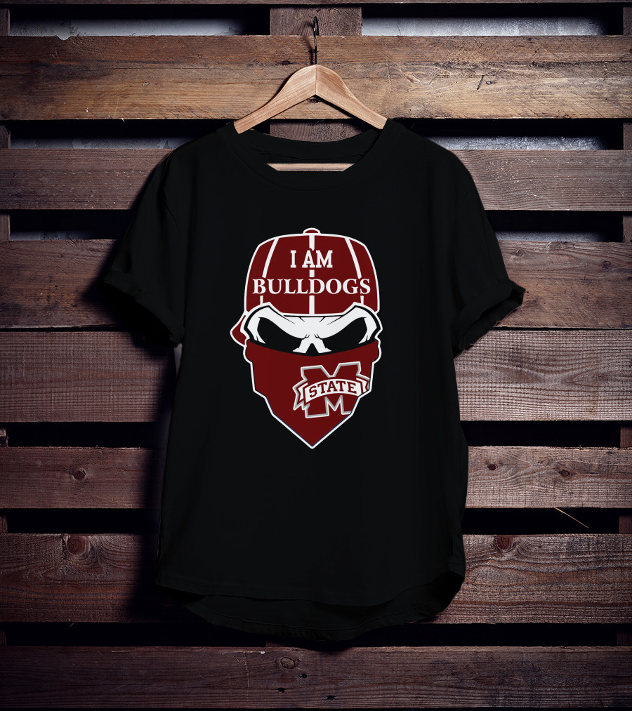 I Am Bulldogs Mississippi State Skull T-Shirt