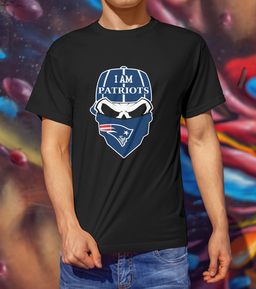 I Am Patriots New England Patriots Skull T-Shirt