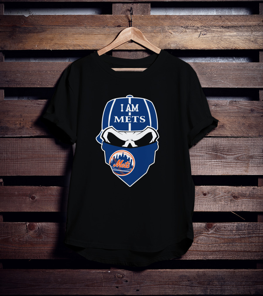 I Am Mets New York Mets Skull T-Shirt