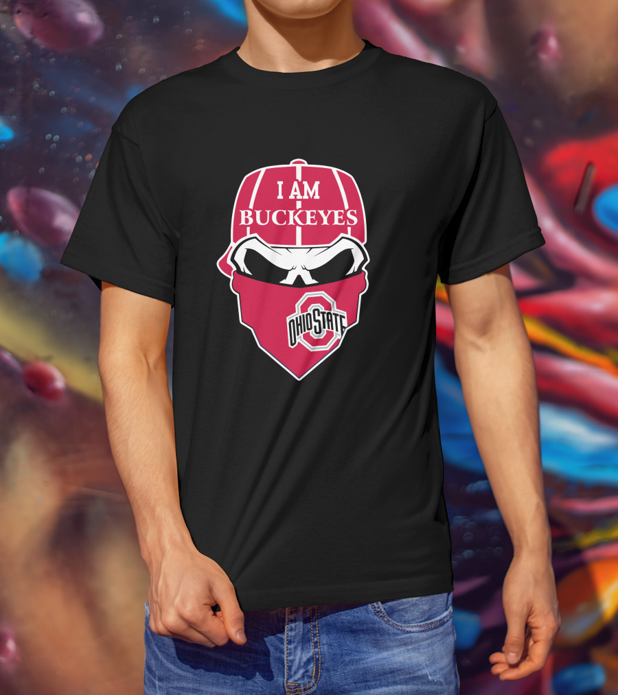I Am Buckeyes Ohio State Skull T-Shirt