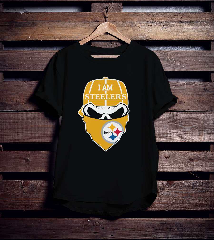 Pittsburgh Steelers Skull I Am Steelers T-Shirt