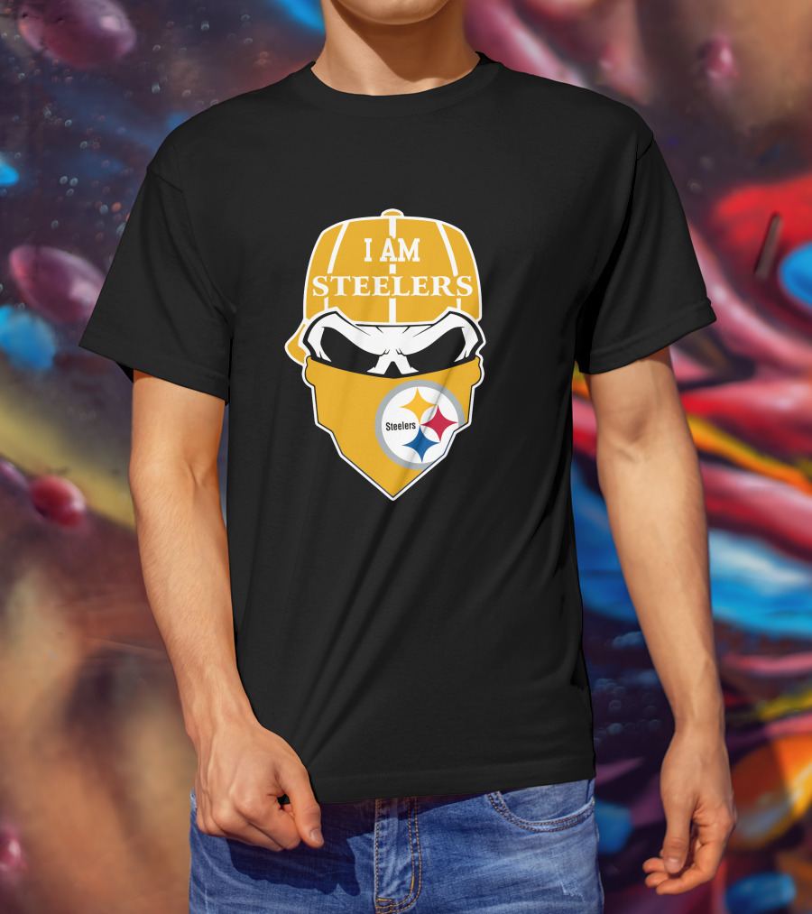 Pittsburgh Steelers Skull I Am Steelers T-Shirt