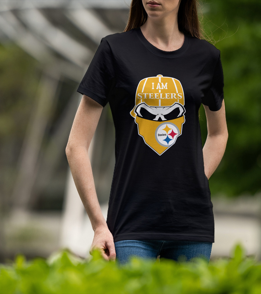 Pittsburgh Steelers Skull I Am Steelers T-Shirt