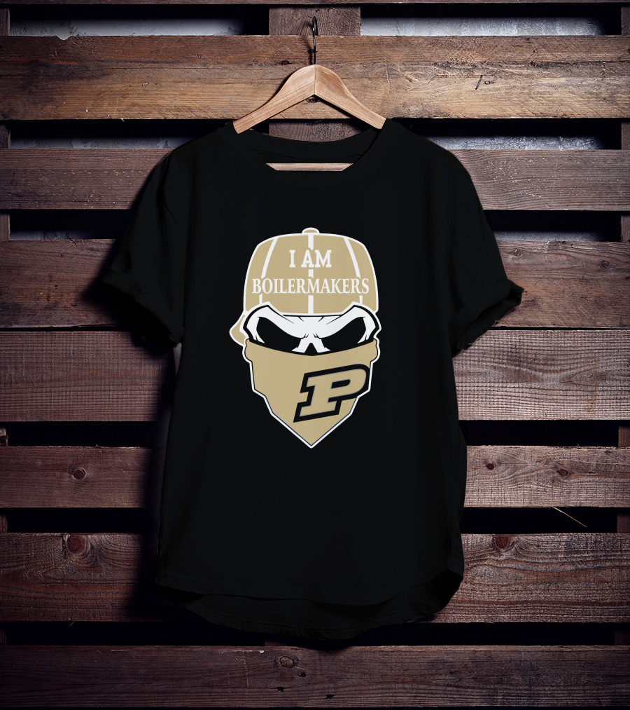 Purdue Boilermakers Skull I Am Boilermakers T-Shirt