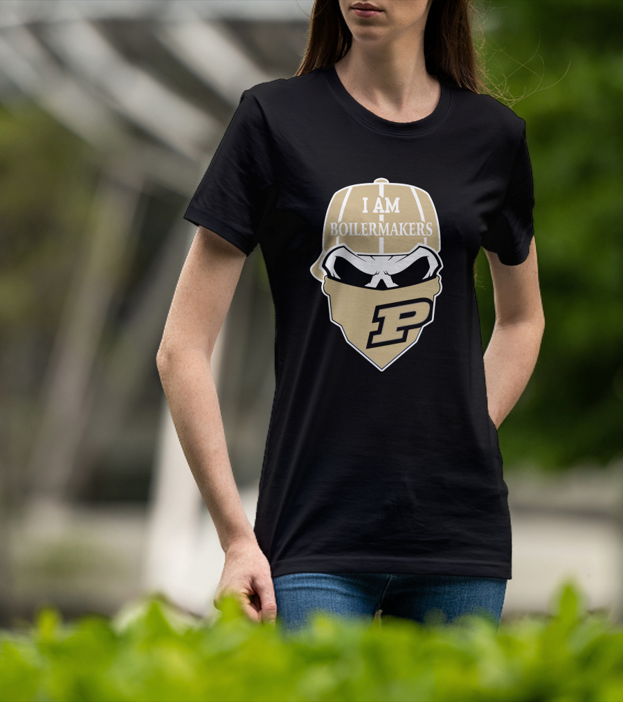 Purdue Boilermakers Skull I Am Boilermakers T-Shirt