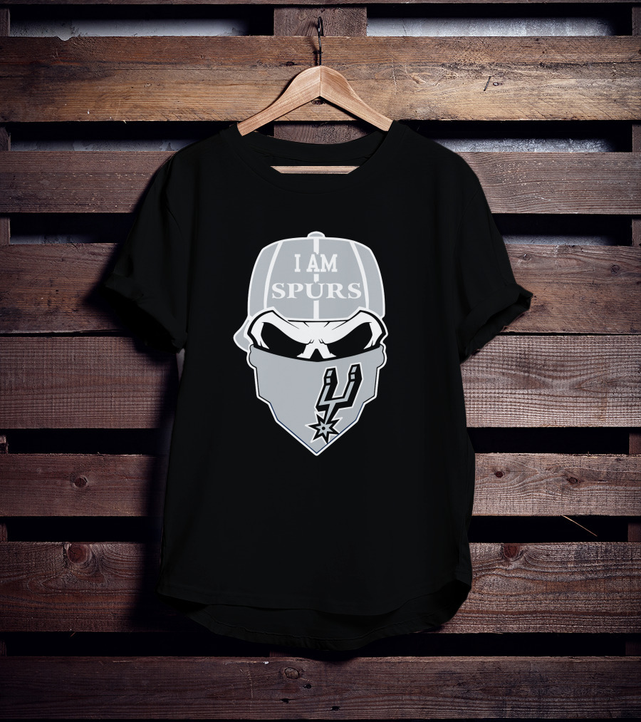San Antonio Spurs I Am Spurs Skull T-Shirt