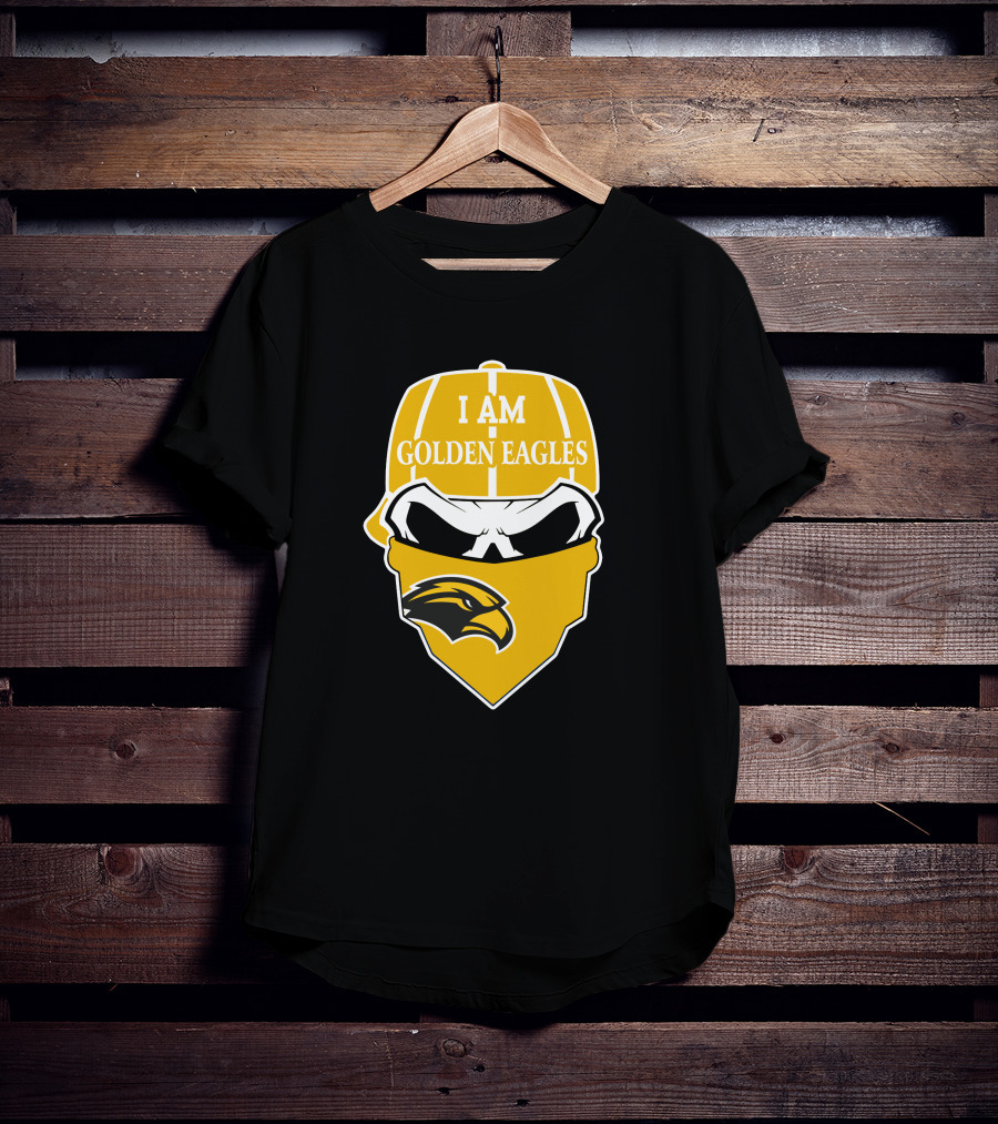 Southern Mississippi Golden Eagles I Am Skull T-Shirt