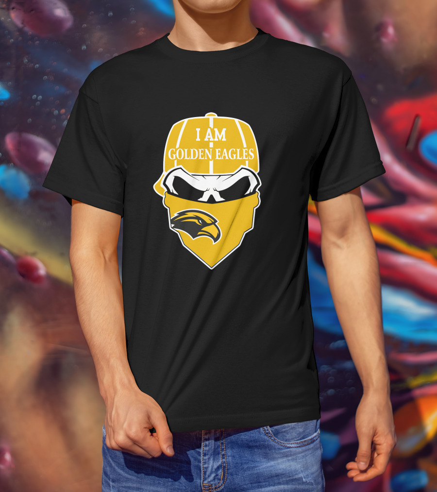 Southern Mississippi Golden Eagles I Am Skull T-Shirt