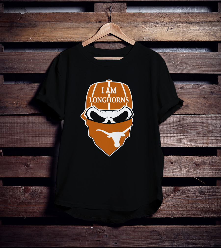 I Am Longhorns Texas Longhorns Skull T-Shirt