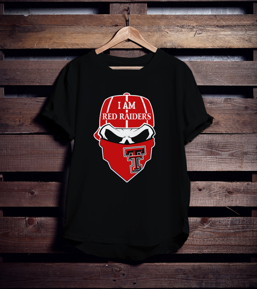 I Am Texas Tech Red Raiders Skull T T-Shirt