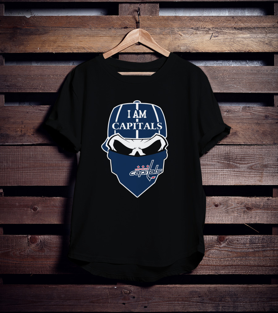 I Am Capitals Washington Capitals Skull 1 T-Shirt