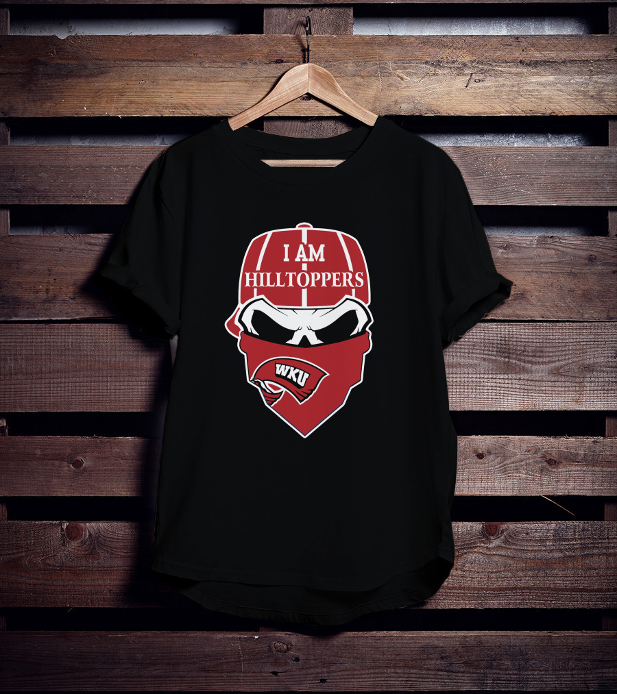 I Am Hilltoppers Wku Skull Western Kentucky T-Shirt