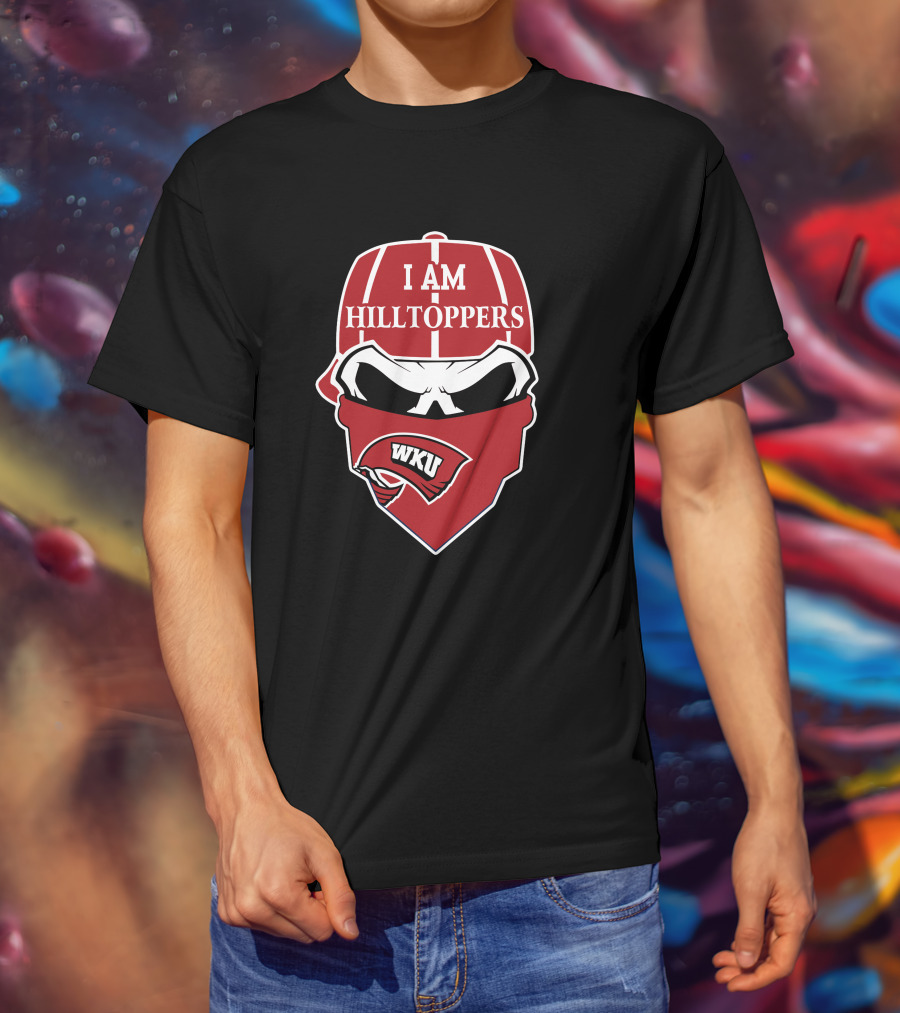 I Am Hilltoppers Wku Skull Western Kentucky T-Shirt