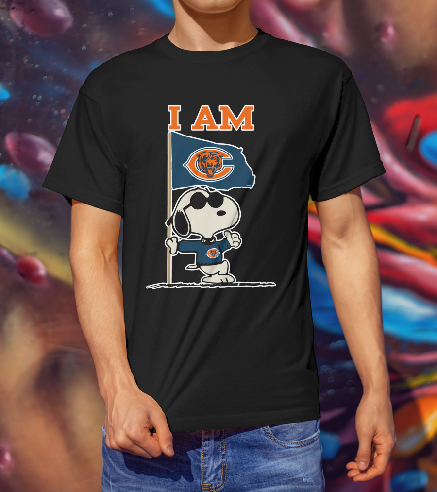 I Am Chicago Bears Snoopy T-Shirt