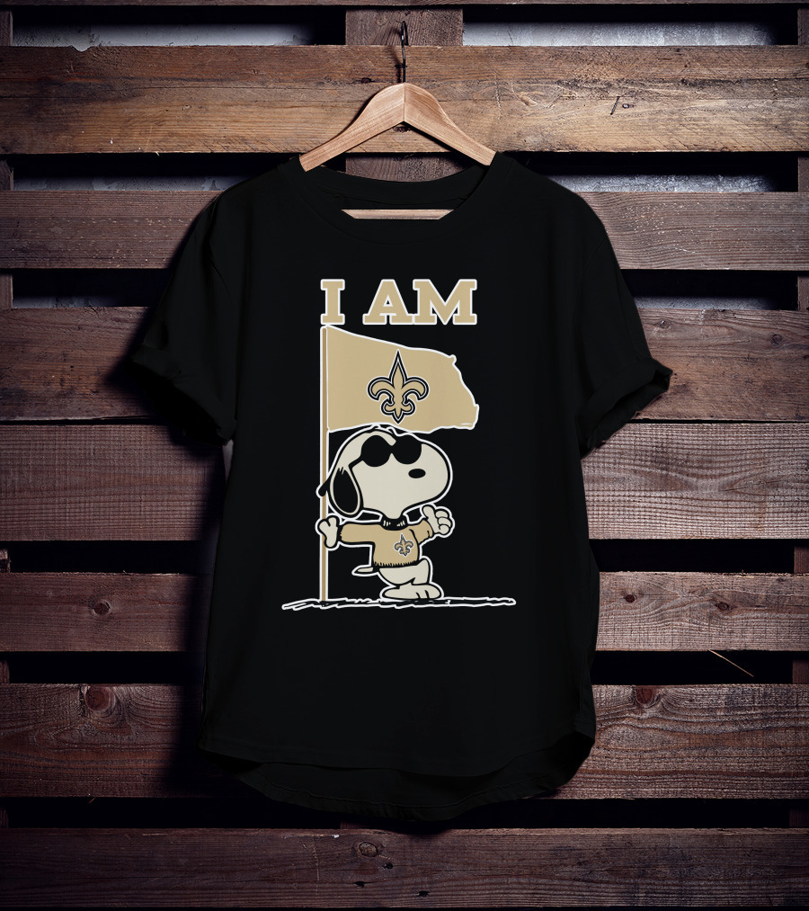 I Am New Orleans Saints Snoopy T-Shirt