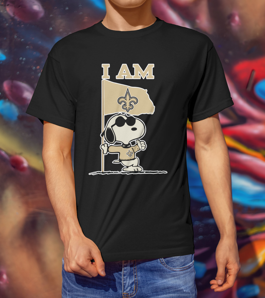 I Am New Orleans Saints Snoopy T-Shirt