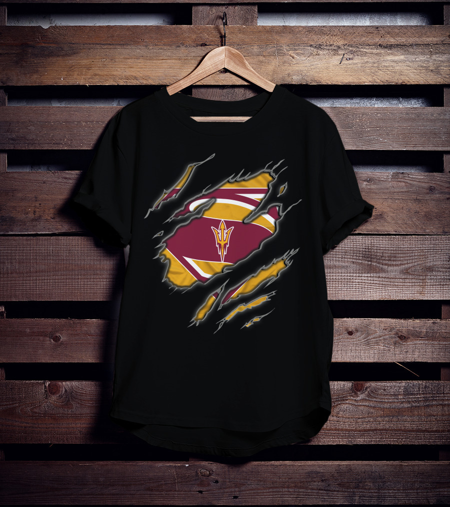 Arizona State Sun Devils Superman Ripped T-Shirt
