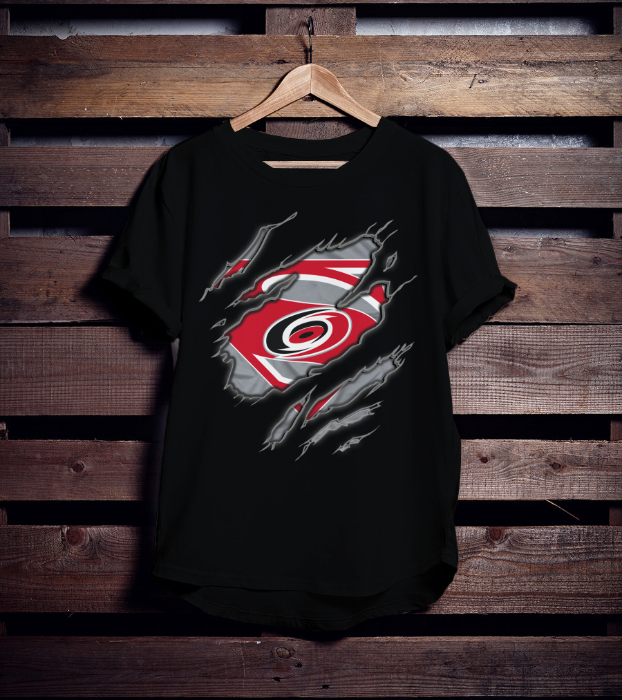 Carolina Hurricanes Superman Torn Logo 1 T-Shirt