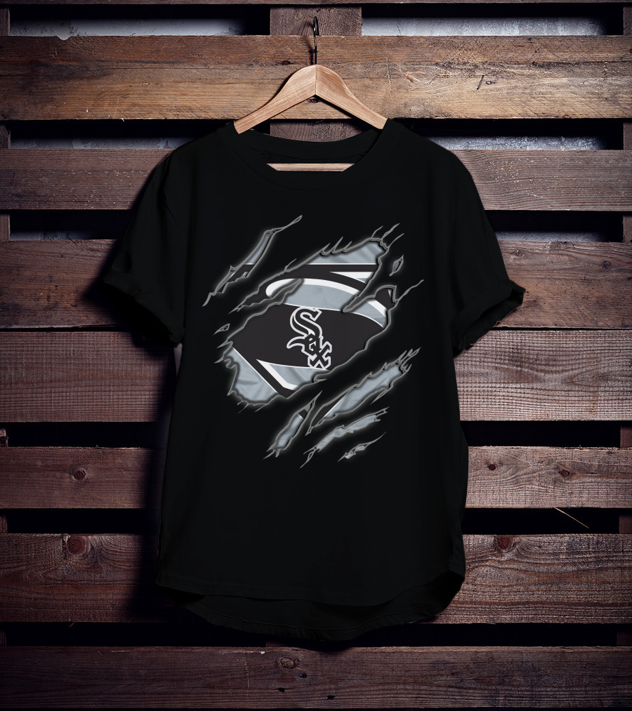 Chicago White Sox Superman Logo Tear T-Shirt