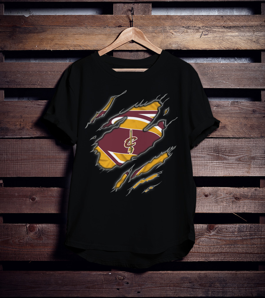 Cleveland Cavaliers Basketball Superman Logo Merge T-Shirt
