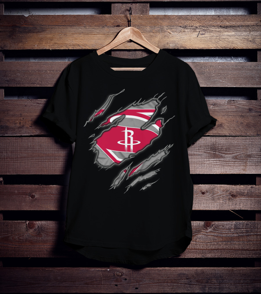 Houston Rockets Superman Claw T-Shirt