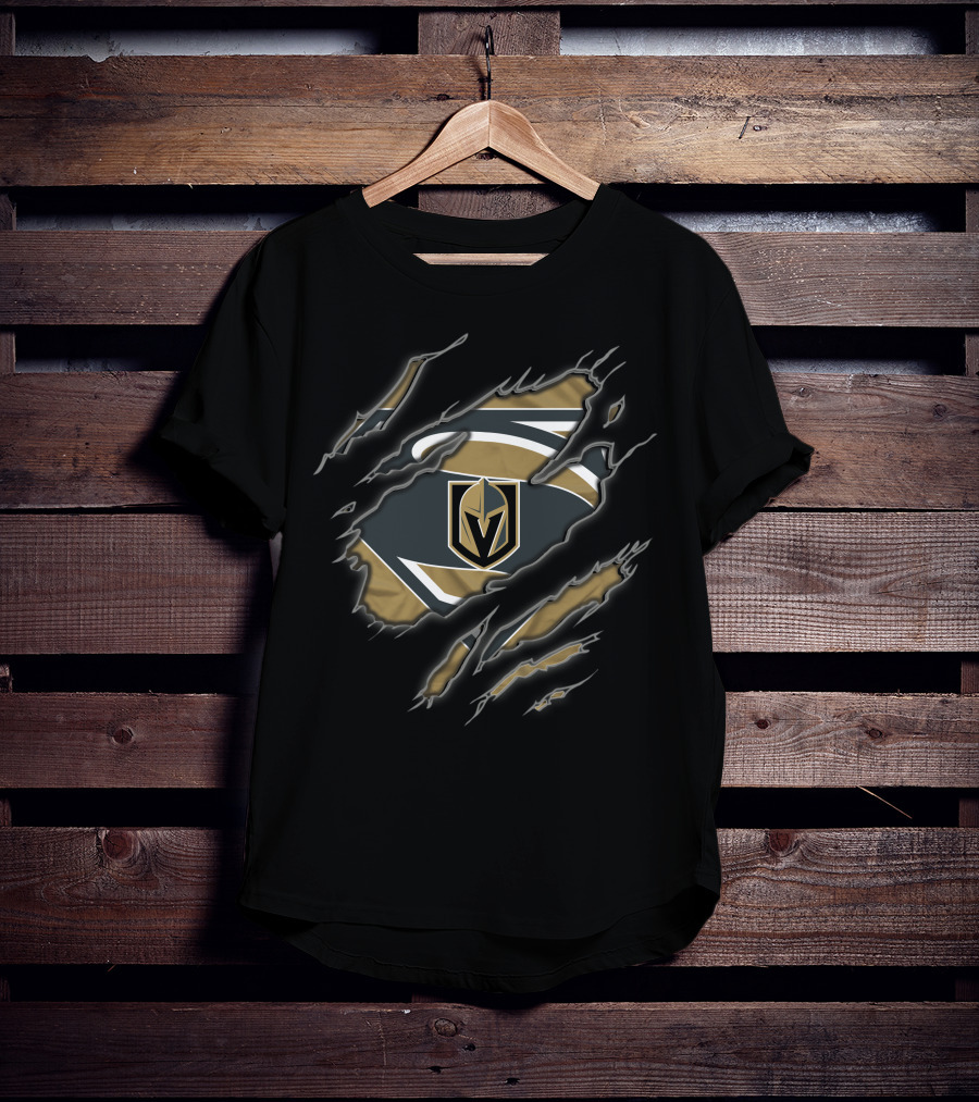 Vegas Golden Knights Superman Logo Warrior T-Shirt