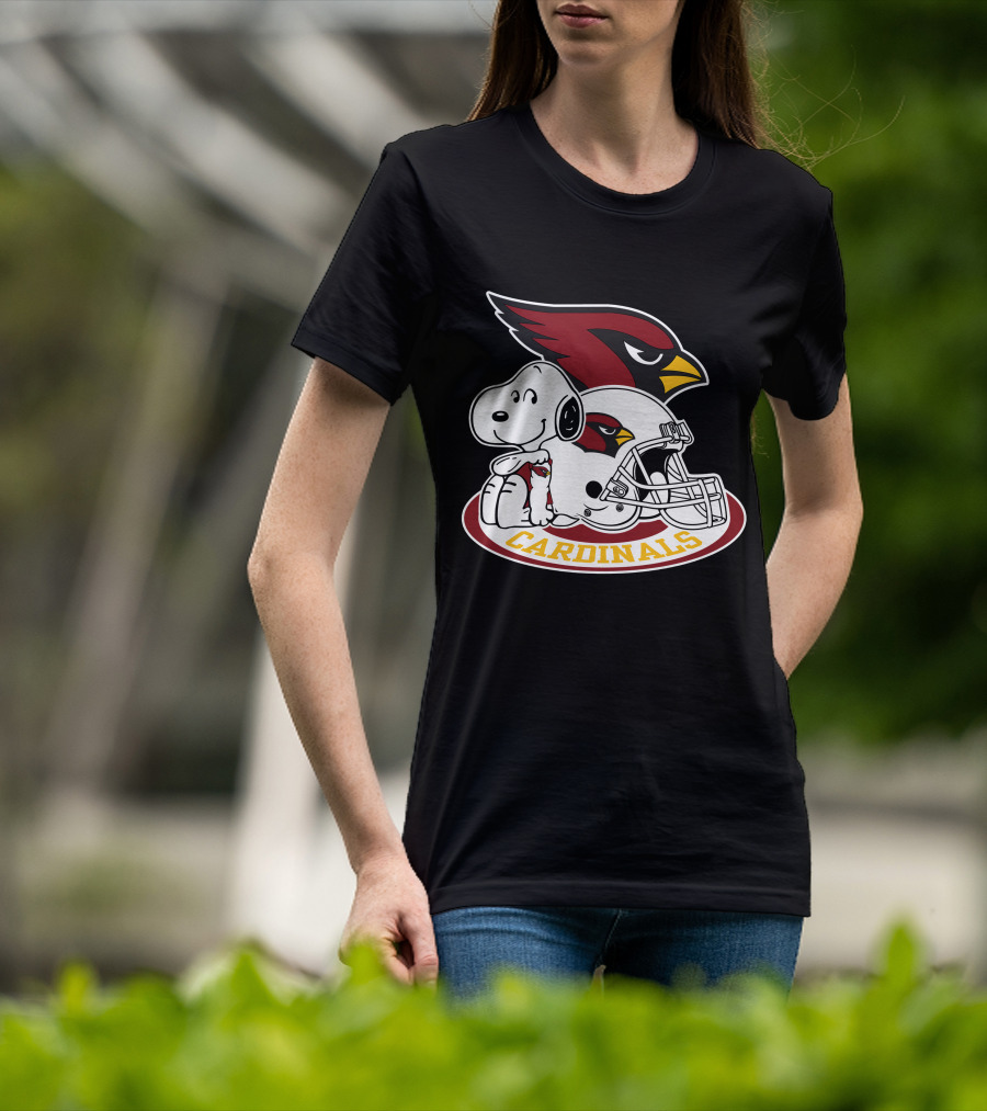 Arizona Cardinals Snoopy Football Team Helmet Icon 2 T-Shirt