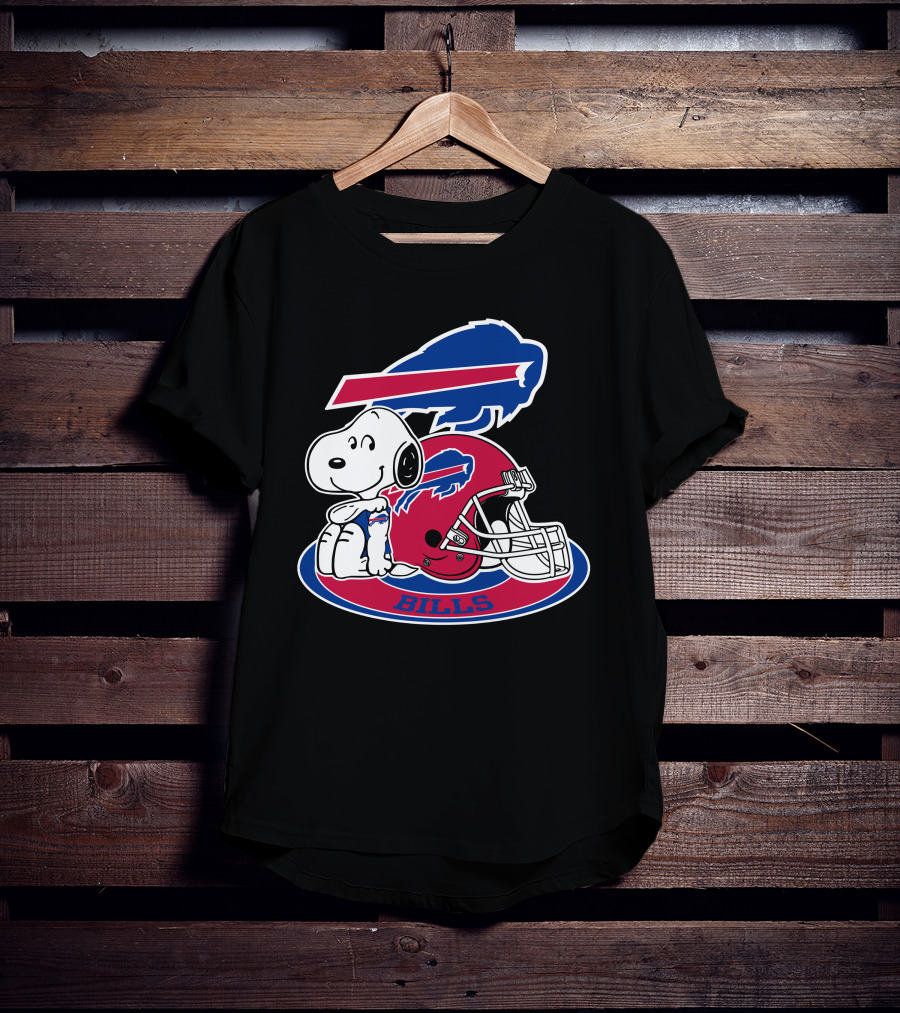 Buffalo Bills Snoopy Helmet T-Shirt