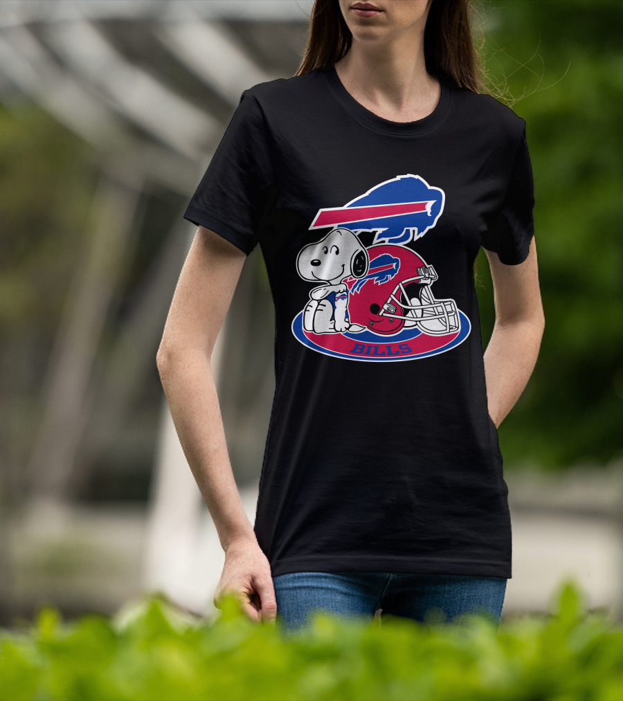 Buffalo Bills Snoopy Helmet T-Shirt