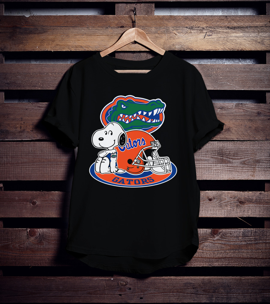 Florida Gators Snoopy Football Helmet Gators T-Shirt