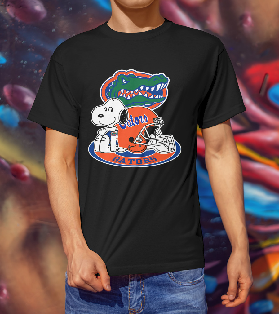 Florida Gators Snoopy Football Helmet Gators T-Shirt