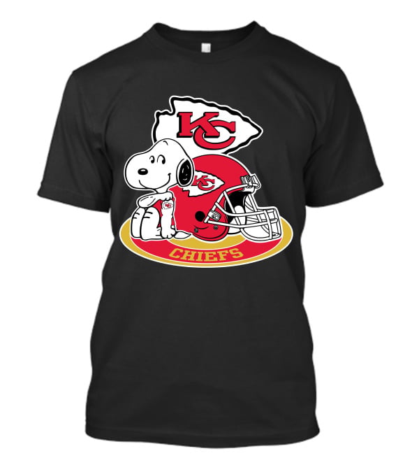 Kansas City Chiefs Snoopy Kc Arrowhead Helmet T-Shirt