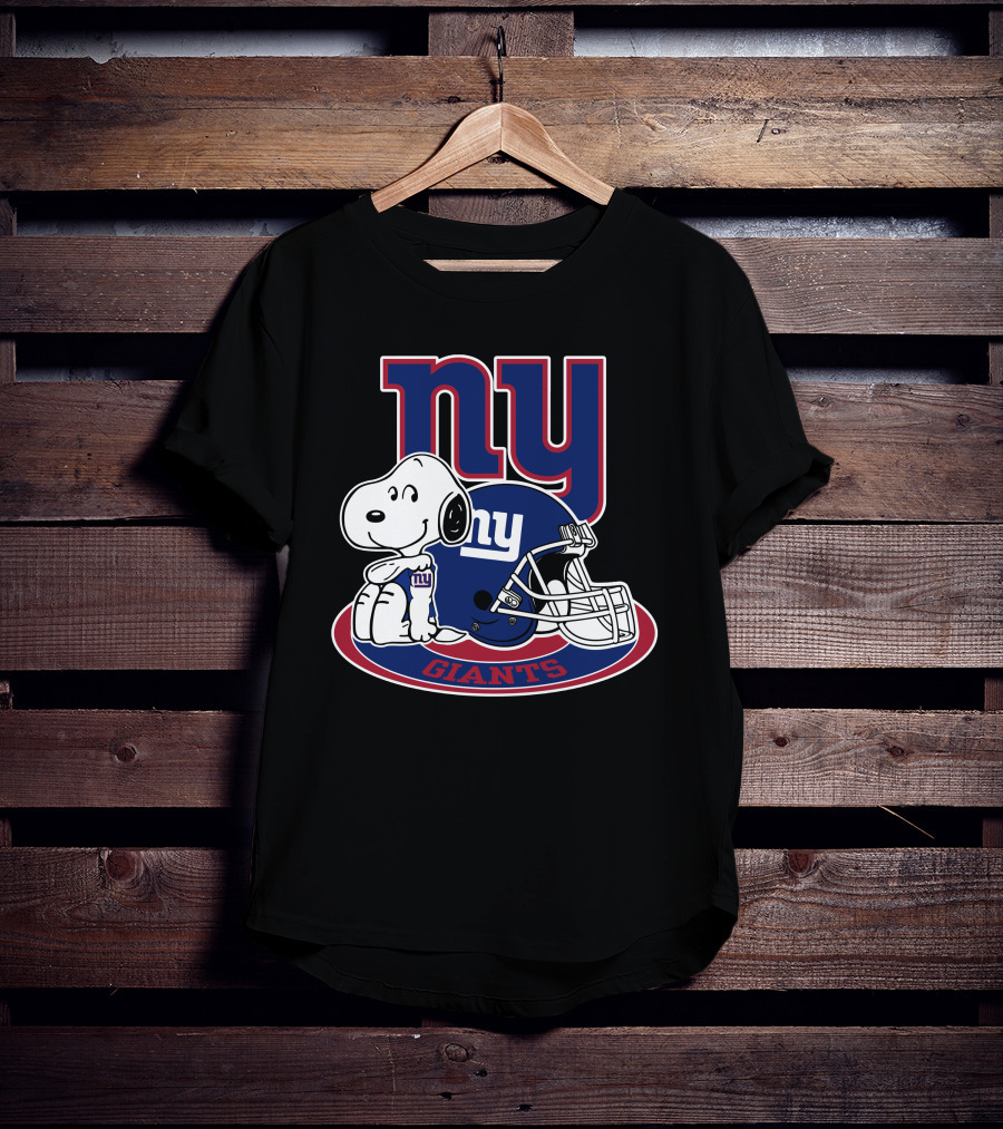 Ny Giants Snoopy Helmet Football T-Shirt