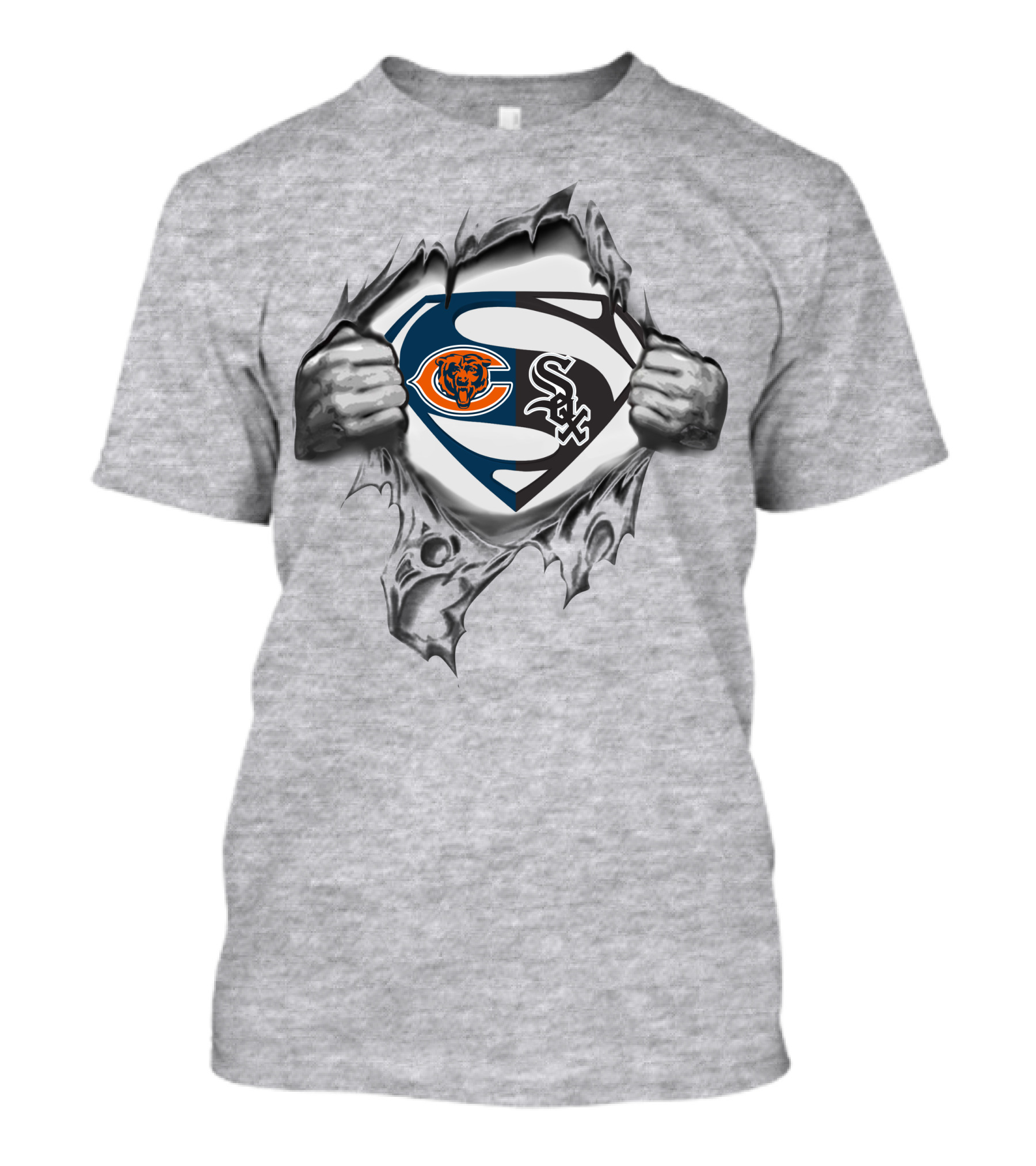 Bears Chicago White Sox Superman Logo Mashup T-Shirt