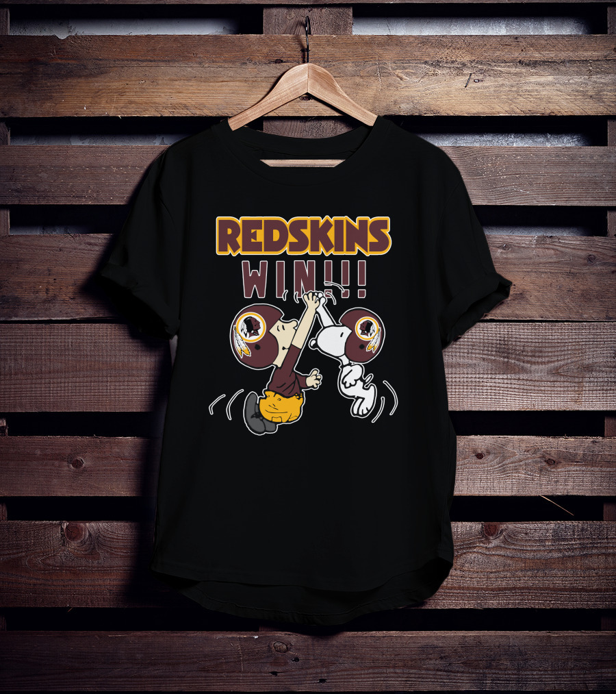 Redskins Win High Five Celebration With Iconic Characters T-Shirt