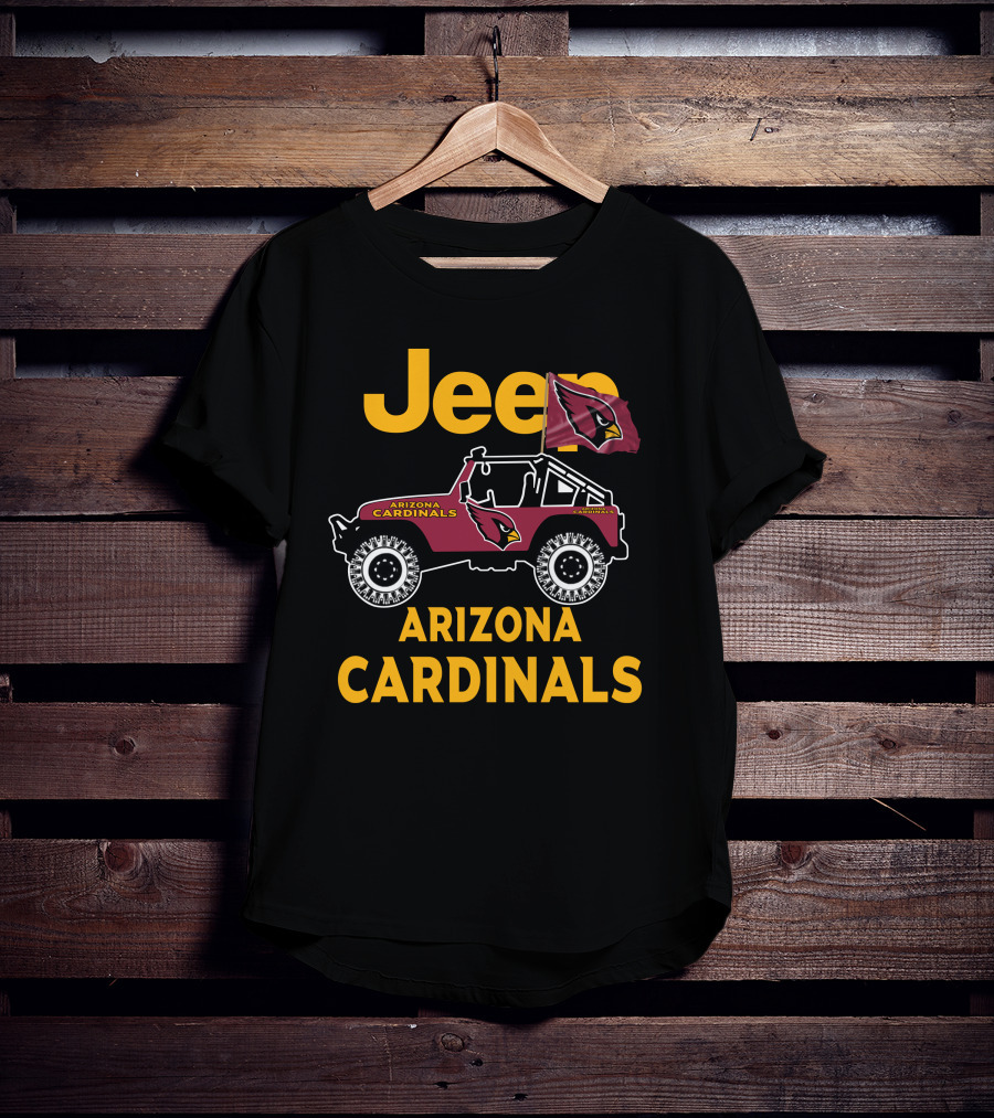 Arizona Cardinals Jeep Fan Merchandise T-Shirt