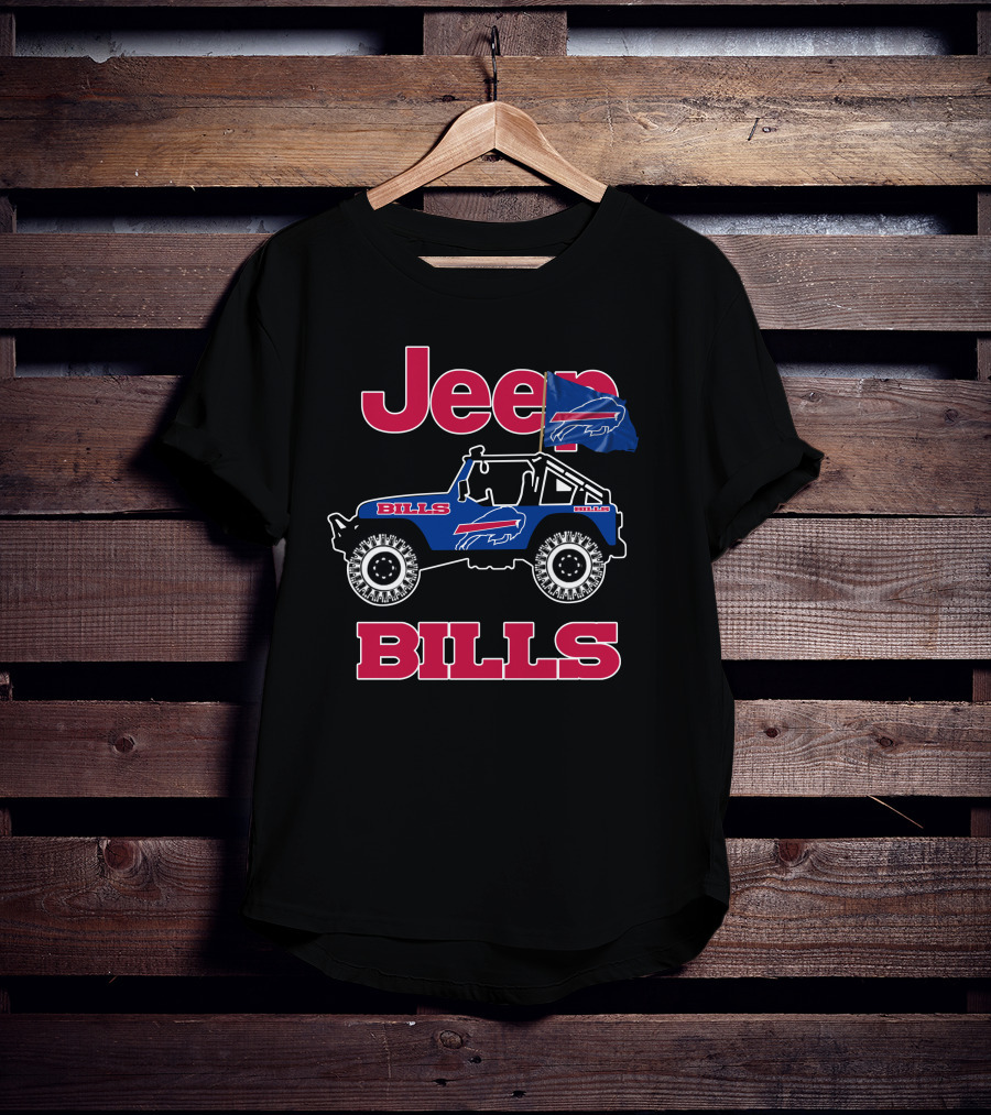 Jeep Buffalo Bills Bills Flag Jeep T-Shirt