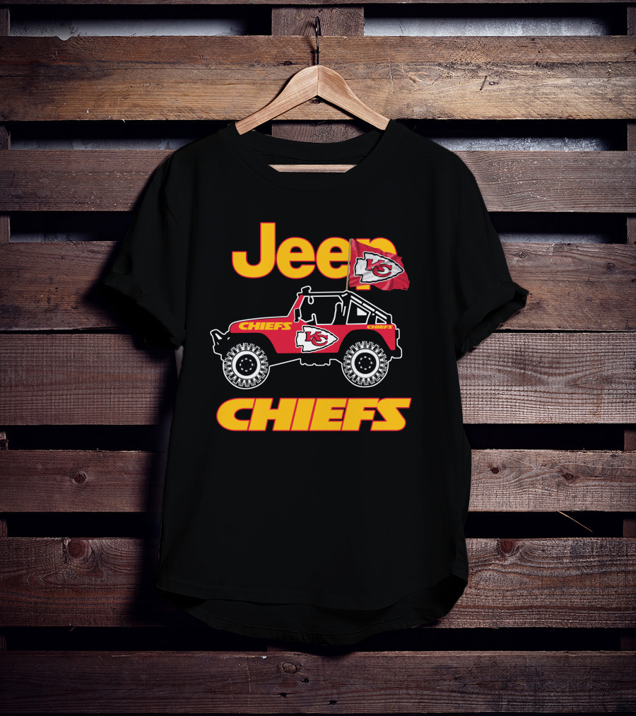 Jeep Chiefs Kansas City Flag T-Shirt