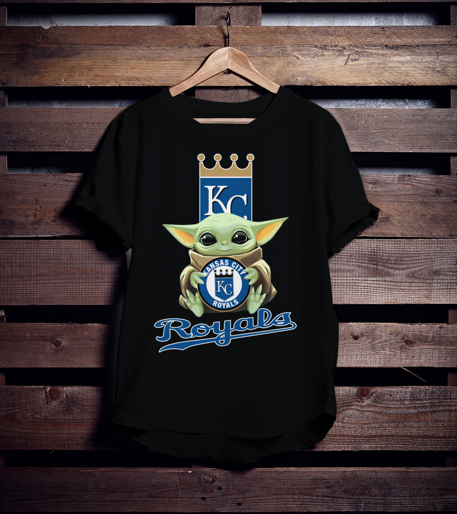 Kansas City Royals Baby Yoda Kc Royals T-Shirt