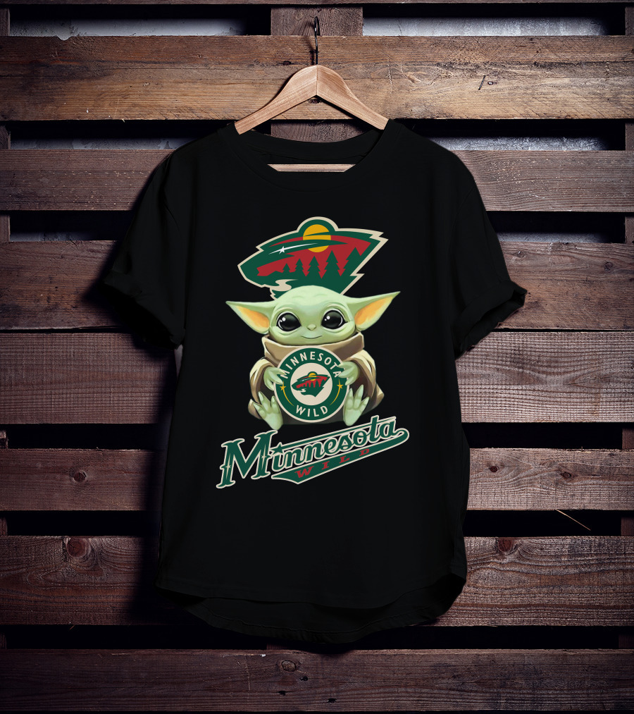 Minnesota Wild Baby Yoda Team T-Shirt