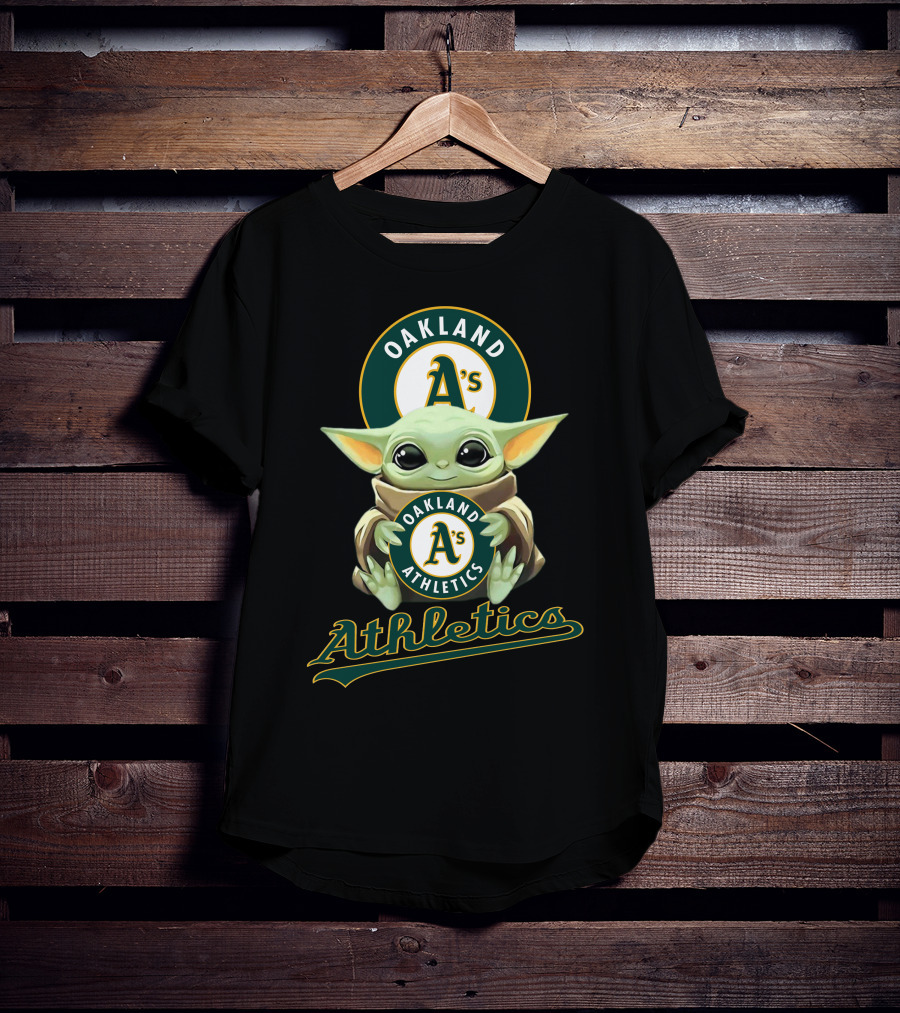 Oakland Athletics A's Baby Yoda Athletics T-Shirt