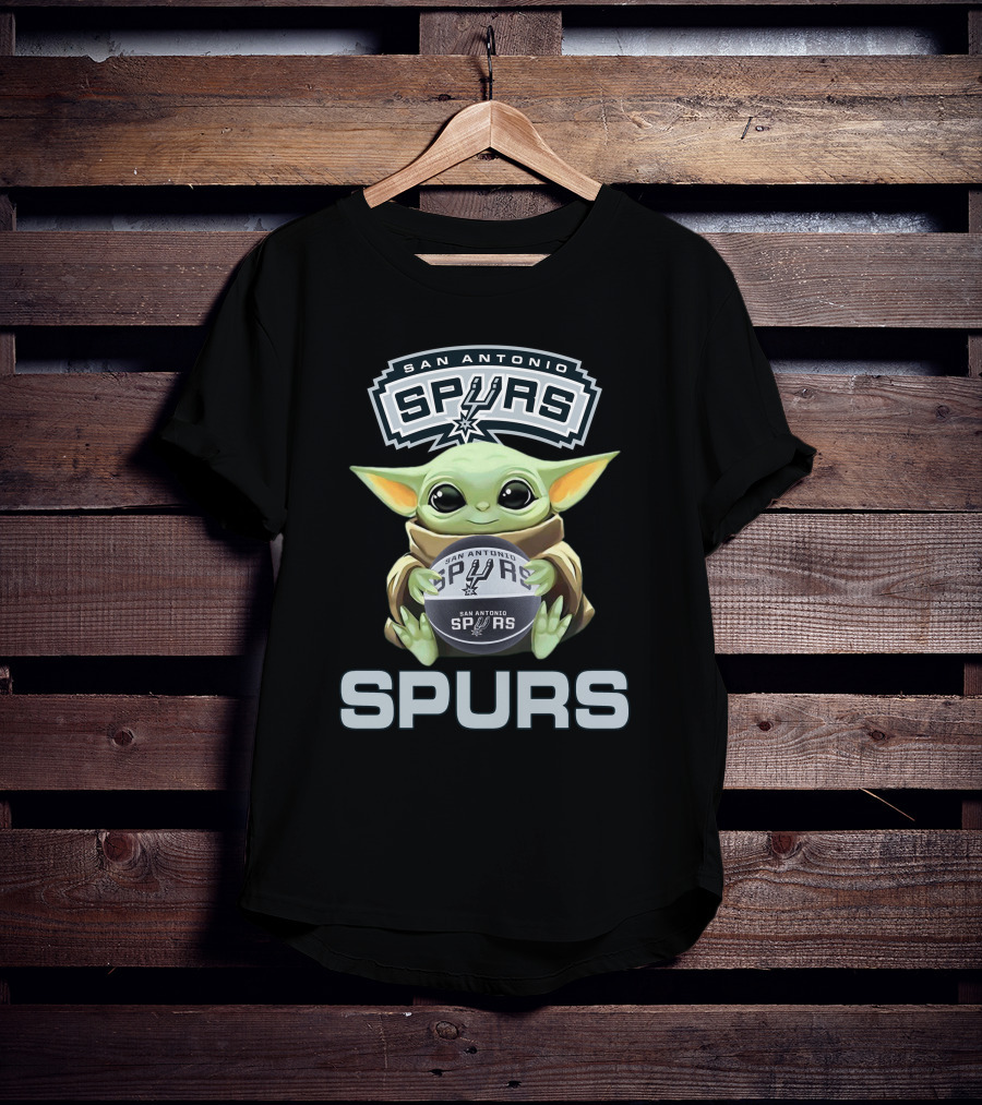 San Antonio Spurs Baby Yoda Basketball Fan T-Shirt