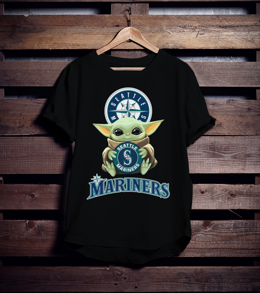 Seattle Mariners Baby Yoda Star Wars T-Shirt