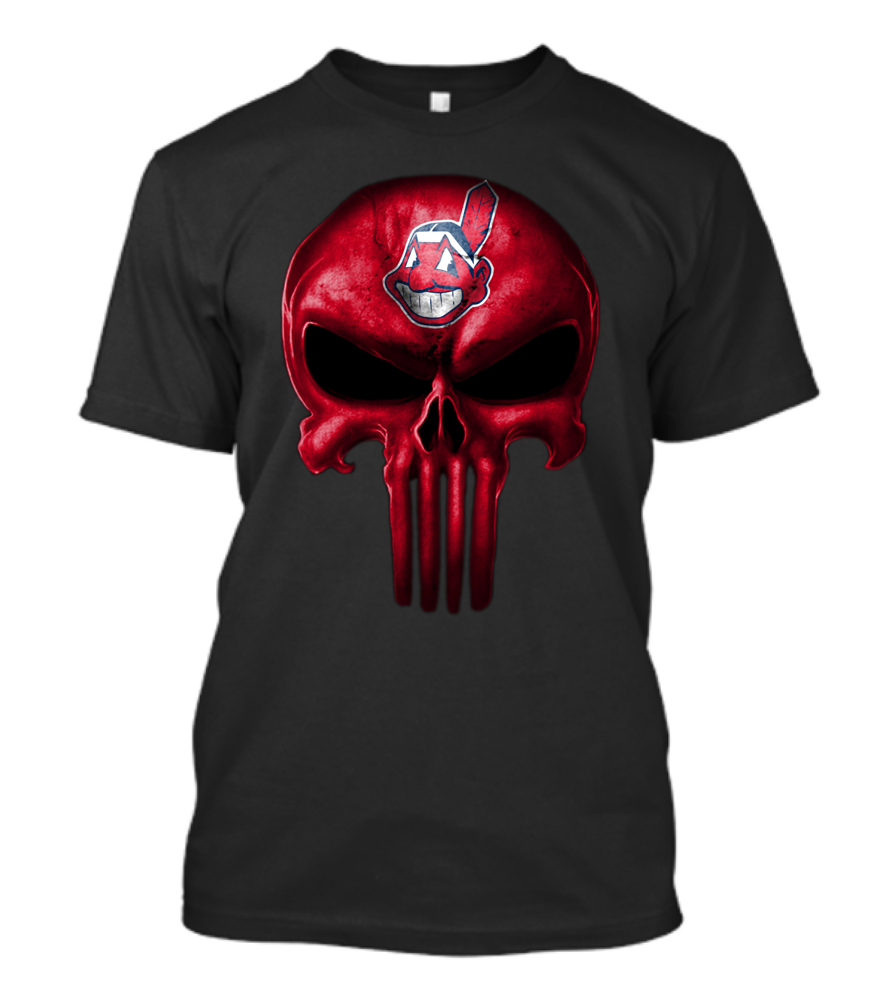 Cleveland Indians Skull Logo T-Shirt
