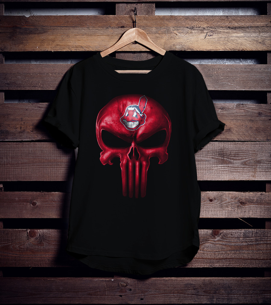 Cleveland Indians Skull Logo T-Shirt