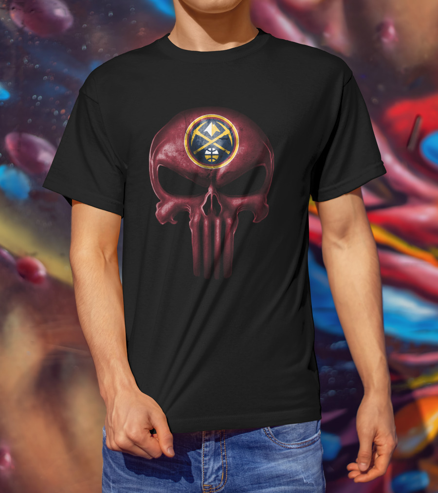 Denver Nuggets Skull Logo Crossover T-Shirt