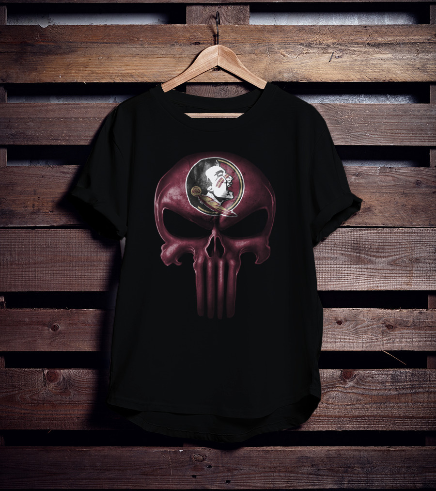 Florida State Seminoles Skull Punisher T-Shirt