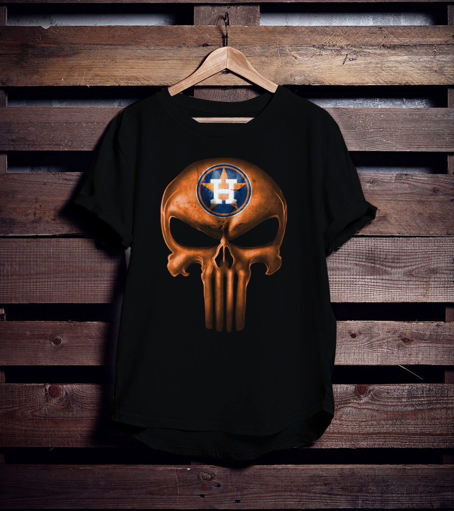 Houston Astros Skull T-Shirt