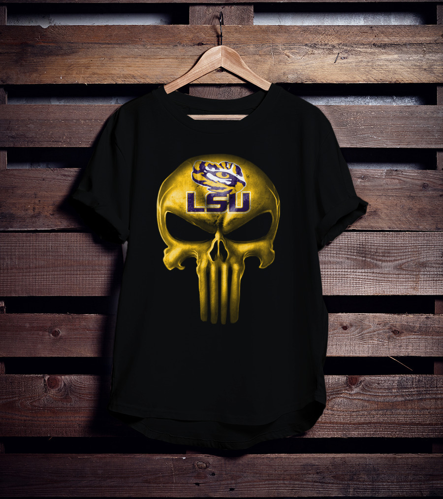Lsu Tigers Skull T-Shirt