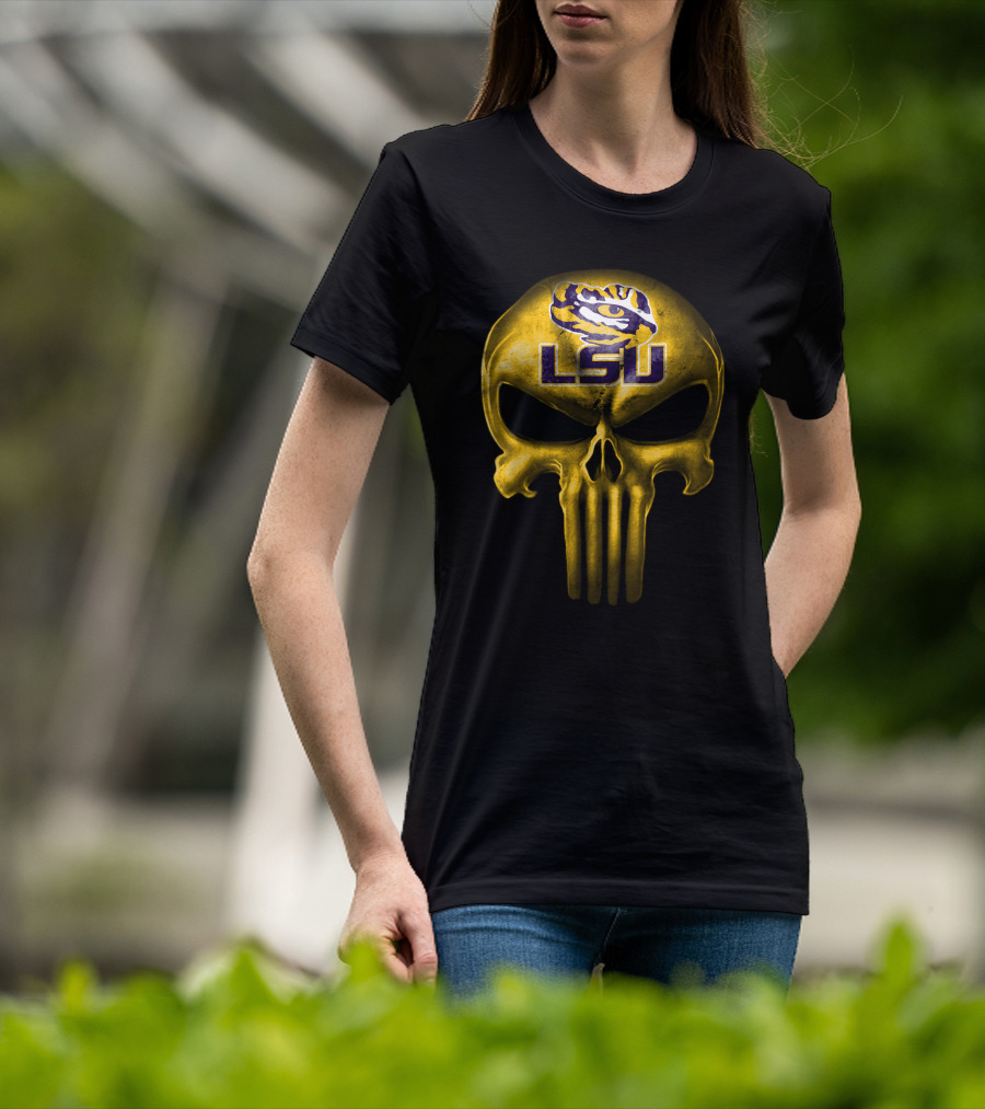 Lsu Tigers Skull T-Shirt